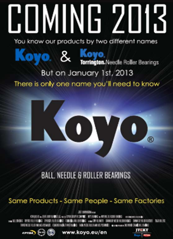 Koyo & KoyoTorrington Needle Roller Bearings Brand Integration Koyo